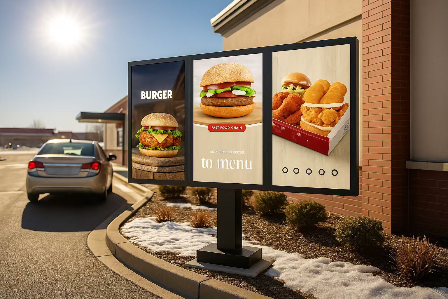 EKAA IP67 Outdoor Digital Menu Board: A Game-Changer for Drive-Thru Success